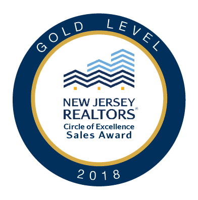 NJ REALTORS Circle of Excellence Gold Level 2018