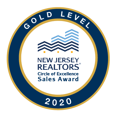 NJ REALTORS Circle of Excellence Gold Level 2020